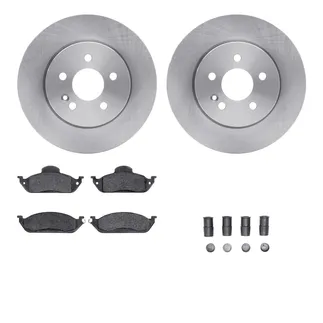 R1 Concepts WFWH1-63069 E- Line Series Brake Rotor W/ Ceramic Brake Pads & Hdw